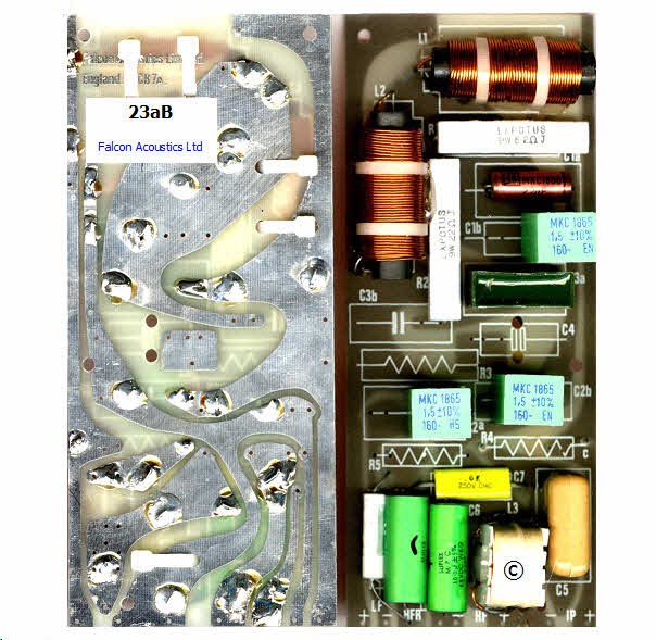 LS3/5a CROSSOVER 15 OHM KEF B110 SP1003 T27 SP1032, CROSSOVER 23aB, aB HF SECTION LS3/5a CROSSOVER 15 OHM KEF B110 SP1003 T27 SP1032, CROSSOVER 23aB, aB HF SECTION