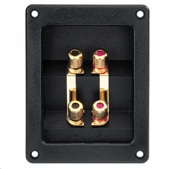 Monacor ST-400GM Biwire Recessed Input Panel