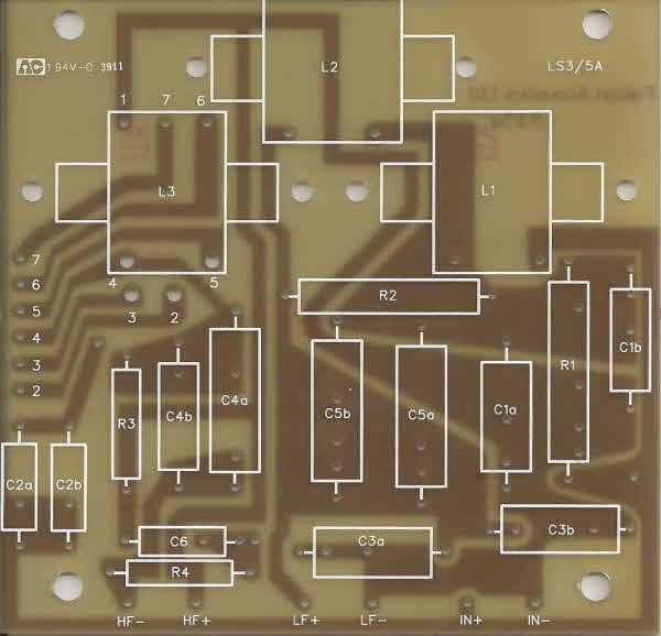 LS3/5a FL6/23 Printed Circuit Board
