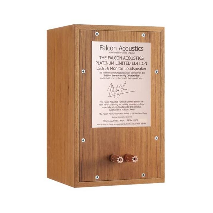 2025 LIMITED EDITION PLATINUM LS3/5a TEAK REFERENCE PR. by FALCON