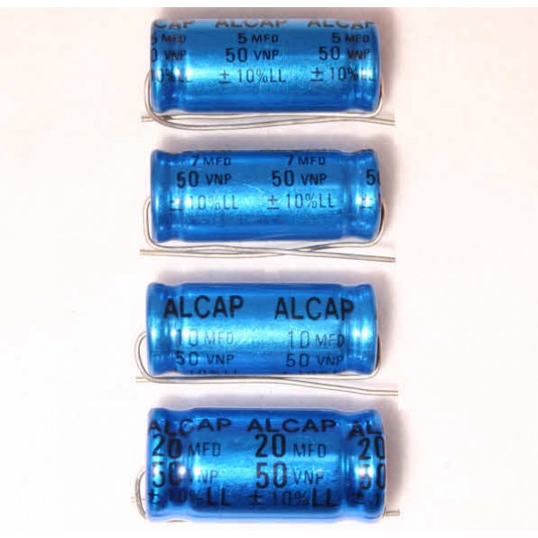 Alcap 6 80uf 50v Dc Low Loss Electrolytic Capacitor Non Polarised Series From Falcon Acoustics The Leading Supplier Of Diy Hifi Components