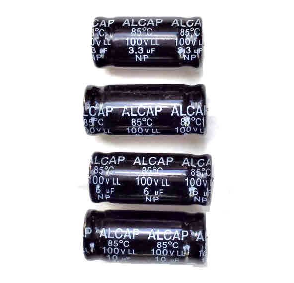 Alcap 5.00uF Low Loss 100VDC Electrolytic Capacitor