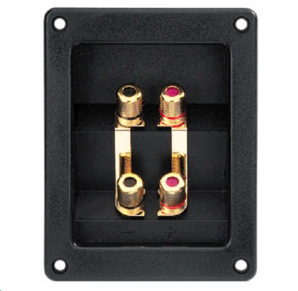 Monacor ST-400GM Gold Plate Bi-Wire Input Panel