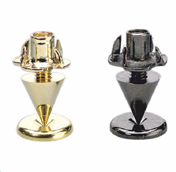 Monacor SPS-10/SC Slim Version Speaker Spikes ( Black Chrome-Plated) for small speakers