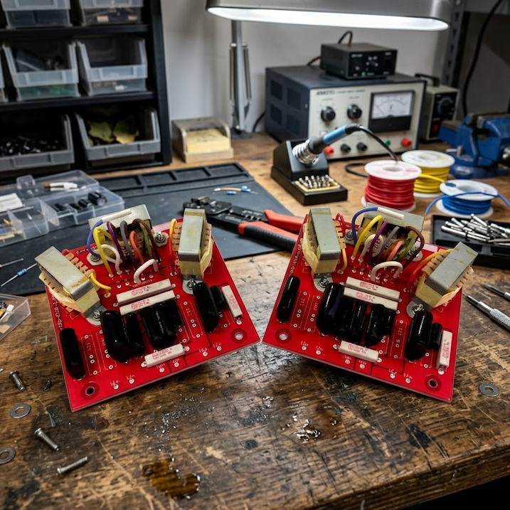 Crossovers_on_a_workbench